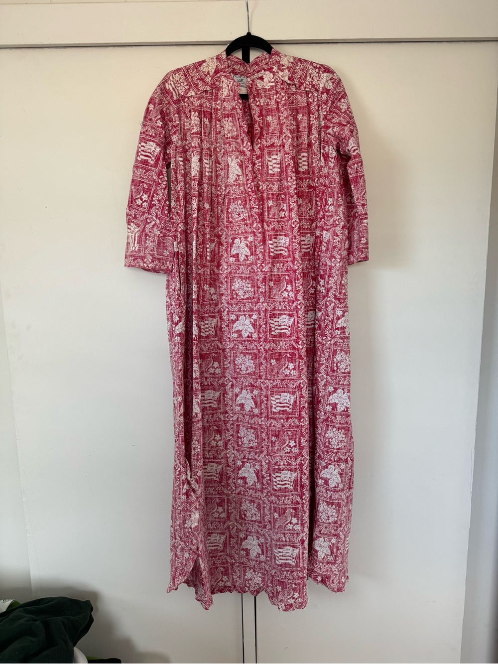 Bete X Reyn Spooner Vintage Hawaii Statehood Print Maxi Muu Mug Size 8